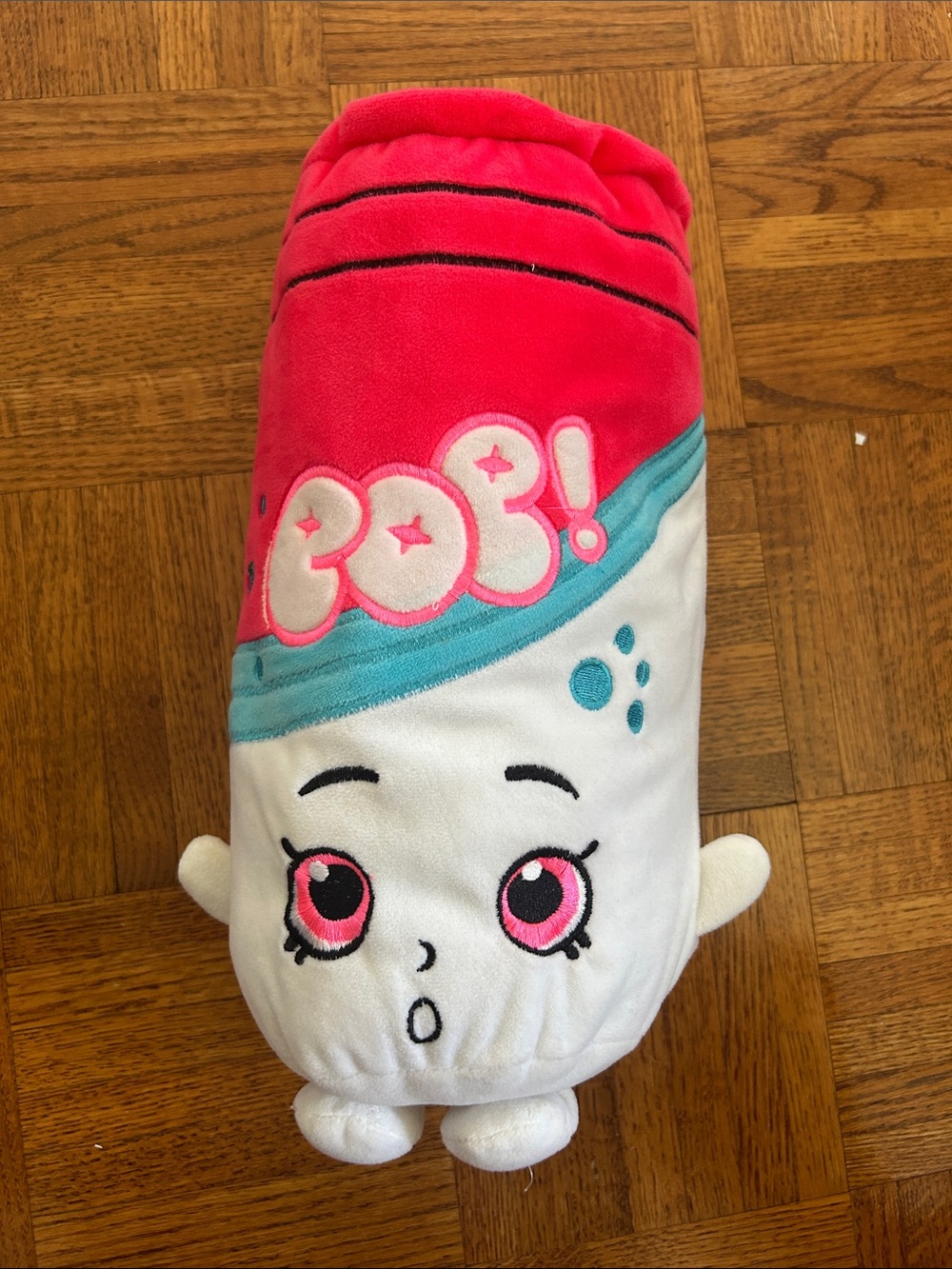 Shopkins Pink White Plush Pop! Character